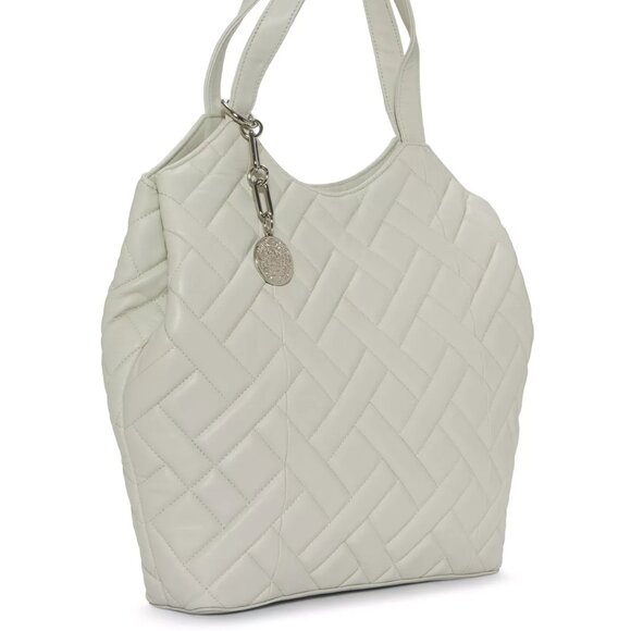 $139 NWT Vince Camuto Genuine Quilted Leather  Tote - Picture 3 of 6